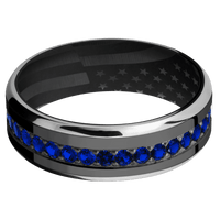 Zirconium + Polish , Polish Finish + Black