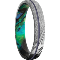 Damascus + Polish Finish + Abalone