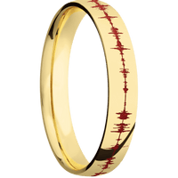 14K Yellow Gold + Polish Finish