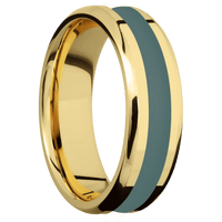 14K Yellow Gold + Polish , Polish Finish