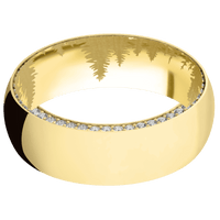 10K Yellow Gold + Polish Finish