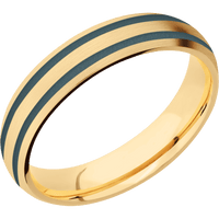 10K Yellow Gold + Satin Finish