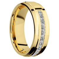 14K Yellow Gold + Polish , Polish Finish