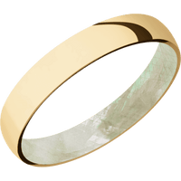 10K Yellow Gold + Polish Finish + Freshwater Mother of Pearl