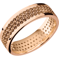 14K Rose Gold + Polish Finish