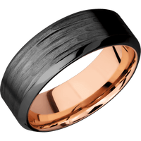Zirconium + Treebarkh , Polish Finish + 14K Rose Gold