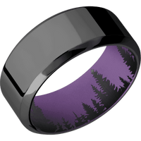 Zirconium + Polish , Polish Finish + Wild Purple