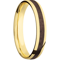 14K Yellow Gold + Polish Finish