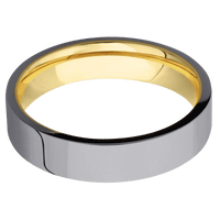 Tantalum + Polish Finish + 22K Yellow Gold