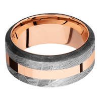 Meteorite + None Finish + 18K Rose Gold