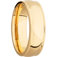 14K Yellow Gold + Polish Finish