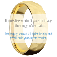 14K Yellow Gold + Rockpolish Finish