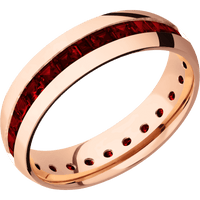 18K Rose Gold + Polish Finish