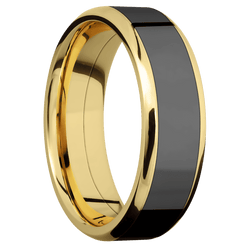 14K Yellow Gold + Polish , Polish Finish