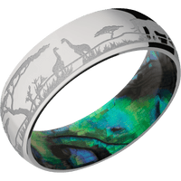 Titanium + Polish Finish + Abalone