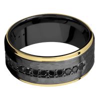Zirconium + Hammer , Polish Finish