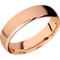 14K Rose Gold + Bead , Polish Finish