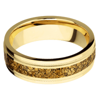 14K Yellow Gold + Polish , Polish Finish