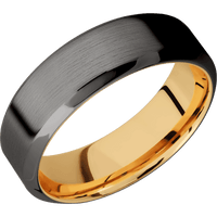 Tantalum Noir + Satin , Polish Finish + 14K Yellow Gold