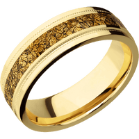 14K Yellow Gold + Polish , Polish Finish