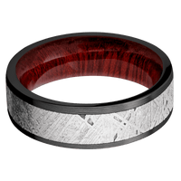 Zirconium + Satin Finish + Blood Wood