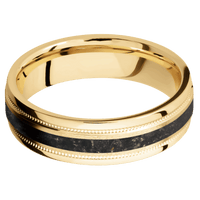 10K Yellow Gold + Stone , Polish Finish