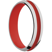 Titanium + Polish Finish + USMC Red