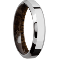 18K White Gold + Polish , Polish Finish + Walnut