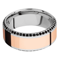 18K White Gold + Polish , Polish Finish