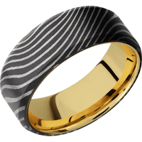 Flattwist + Acid Finish + 10K Yellow Gold