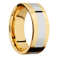 14K Yellow Gold + Satin Finish