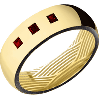 18K Yellow Gold + Polish Finish
