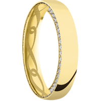14K Yellow Gold + Polish Finish