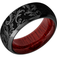 Zirconium + Satin , Polish Finish + Blood Wood