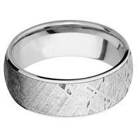 14K White Gold + Polish Finish + Titanium