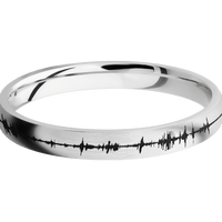14K White Gold + Satin Finish