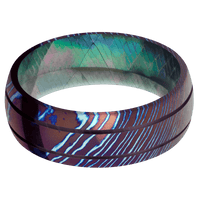 Titanium Damascus + Polish , Polish Finish + Black Mother of Pearl