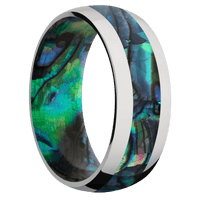 Titanium + Polish Finish + Abalone