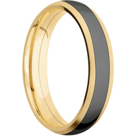 10K Yellow Gold + Satin Finish