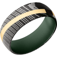 Damascus + Acid Finish + Highland Green