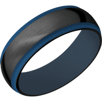 Zirconium + Satin , Polish Finish + Navy Blue