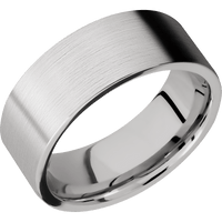 10K White Gold + Satin Finish