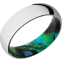 Cobalt Chrome + Polish Finish + Abalone