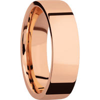 14K Rose Gold + Polish Finish
