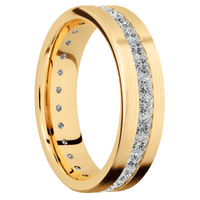 18K Yellow Gold + Satin Finish