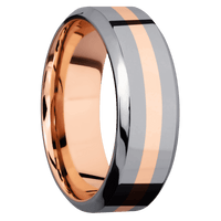 Tantalum + Polish , Polish Finish + 14K Rose Gold