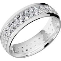 14K White Gold + Polish Finish