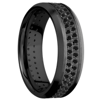 Zirconium + Hammer , Bead Finish