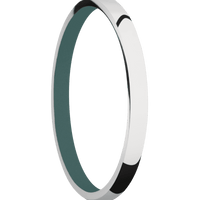 10K White Gold + Polish Finish + Northern Lights