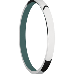 10K White Gold + Polish Finish + Northern Lights